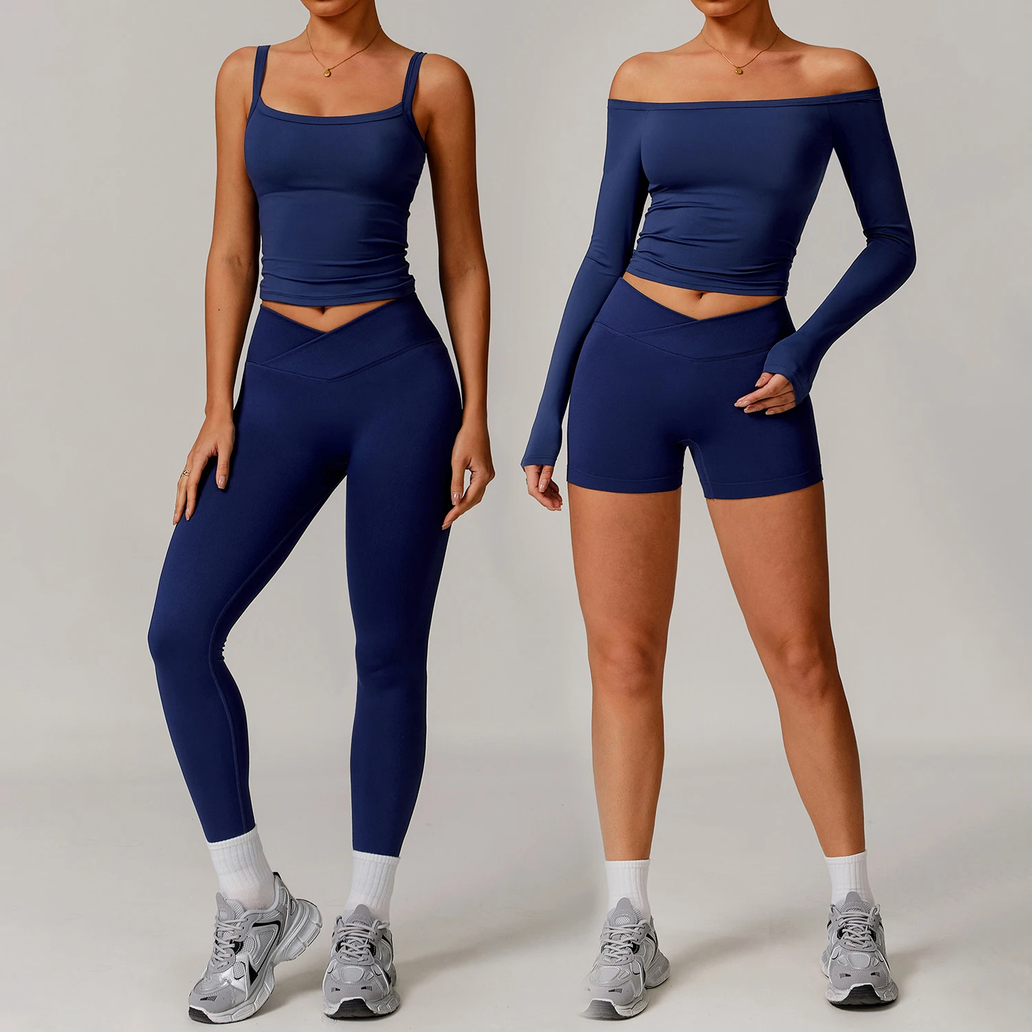 2 Piece Brushed Long Sleeve Yoga Wear Set Sexy One Shoulder Long Sleeve Fitness Shorts Set Women Workout Tight Exercise Clothing
2 Piece Brushed Long Sleeve Yoga Wear Set Sexy One Shoulder Long Sleeve Fitness Shorts Set Women Workout Tight Exercise Clothing
