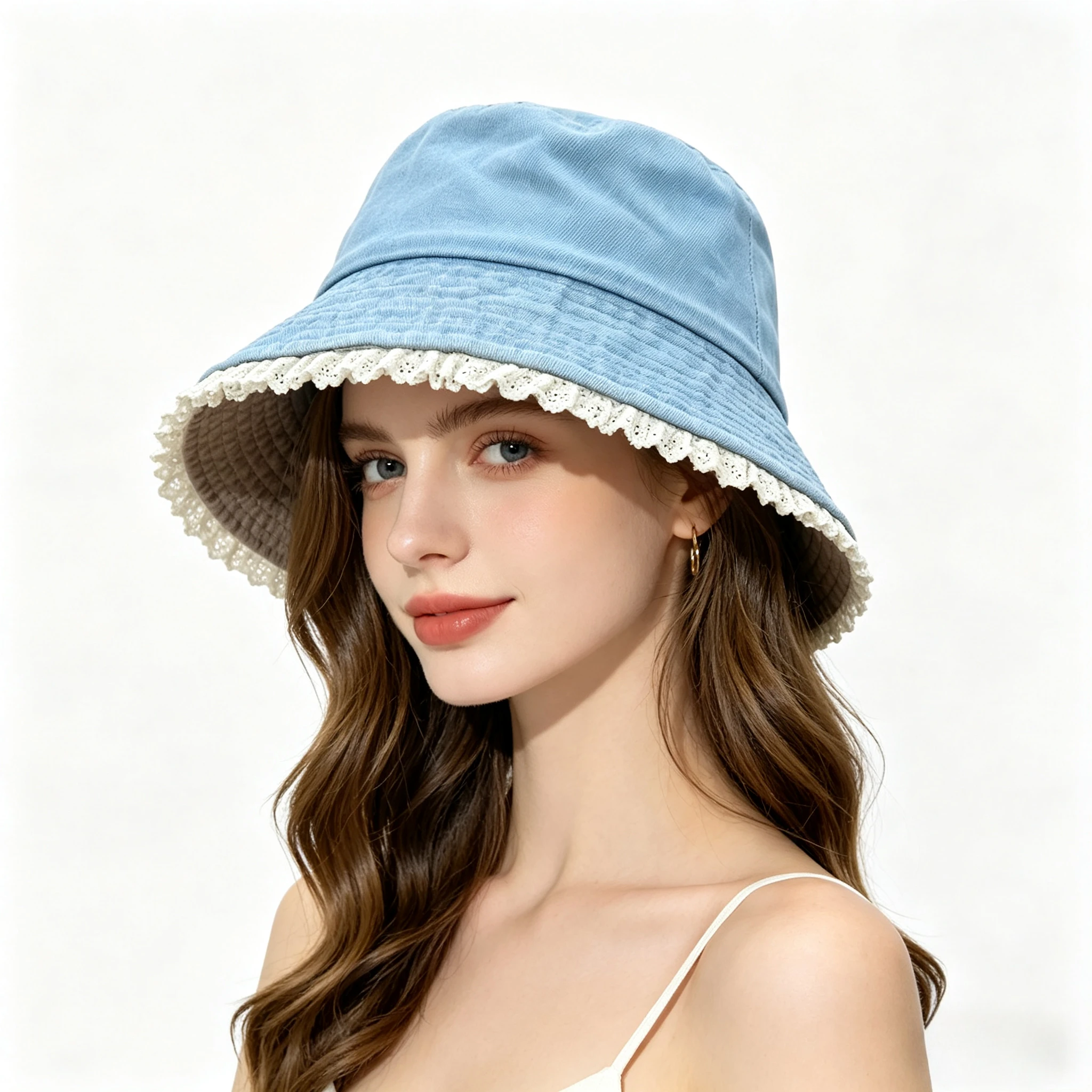 Cute Summer Lace Edge Denim Bucket Hat For Women Solid Outdoor Beach Sunshade Fisherman Cap Girls College Style Bonnets Gift
Cute Summer Lace Edge Denim Bucket Hat For Women Solid Outdoor Beach Sunshade Fisherman Cap Girls College Style Bonnets Gift