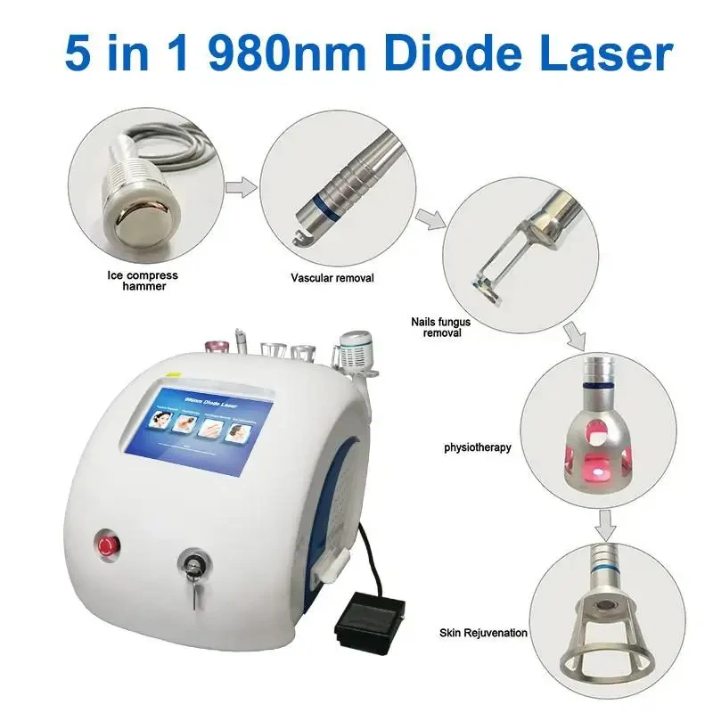(Sea shipping) New Arrival 5 in 1 Portable 980nm Diode Laser for Vascular Removal, Red Vein and Blood Vessels Removal Laser
(Sea shipping) New Arrival 5 in 1 Portable 980nm Diode Laser for Vascular Removal, Red Vein and Blood Vessels Removal Laser