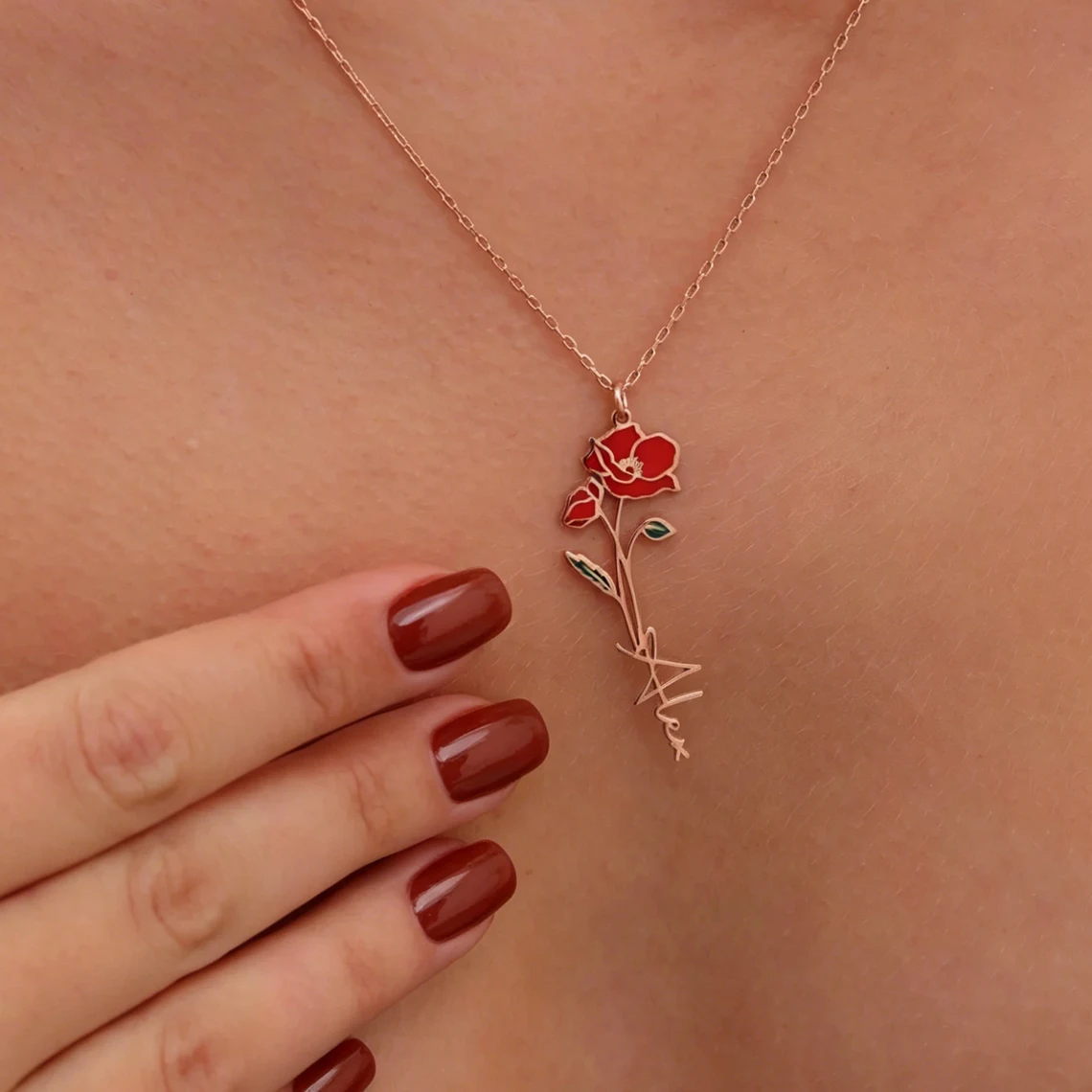 Personalized Custom Colored Birthflower Name Necklace Stainless Steel Customized Name with UV Print Colorful Flower Jewelry Gift
Personalized Custom Colored Birthflower Name Necklace Stainless Steel Customized Name with UV Print Colorful Flower Jewelry Gift