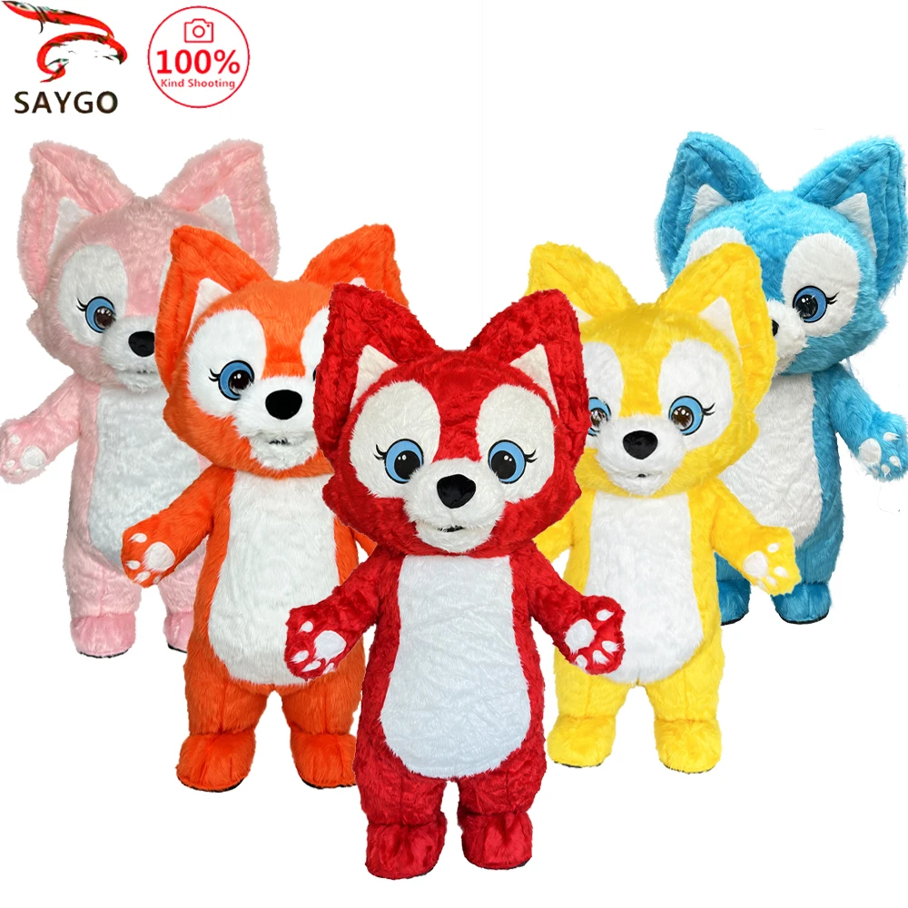 SAYGO Inflatable Fox Costume Mascot Parade Adult Character Cosplay Animal Birthday Halloween Party Event Plush Set
SAYGO Inflatable Fox Costume Mascot Parade Adult Character Cosplay Animal Birthday Halloween Party Event Plush Set