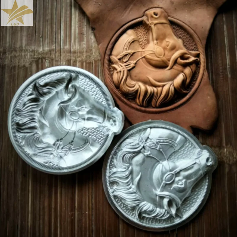 3D Leather Horse Head Embossing Crafttool ,Leather Stamp LOGO Carving Mold, Leathercraft Metal Handmade Hydraulic Press Mold
3D Leather Horse Head Embossing Crafttool ,Leather Stamp LOGO Carving Mold, Leathercraft Metal Handmade Hydraulic Press Mold