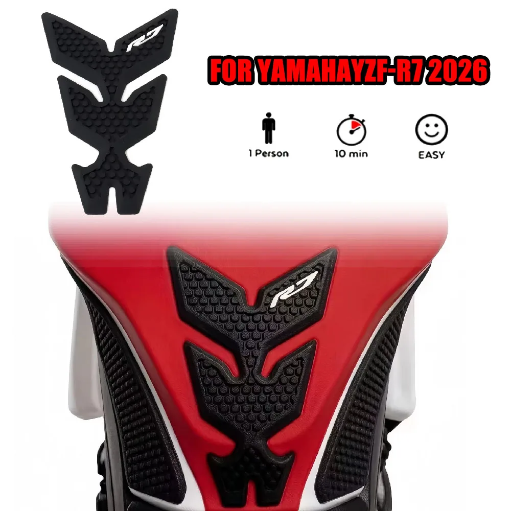 For YAMAHA YZF-R7 2026NewMotorcycle Fuel Tank Side Pads Non-slip Waterproof Rubber Knee Traction Grips Protector Stickers Decals
For YAMAHA YZF-R7 2026NewMotorcycle Fuel Tank Side Pads Non-slip Waterproof Rubber Knee Traction Grips Protector Stickers Decals