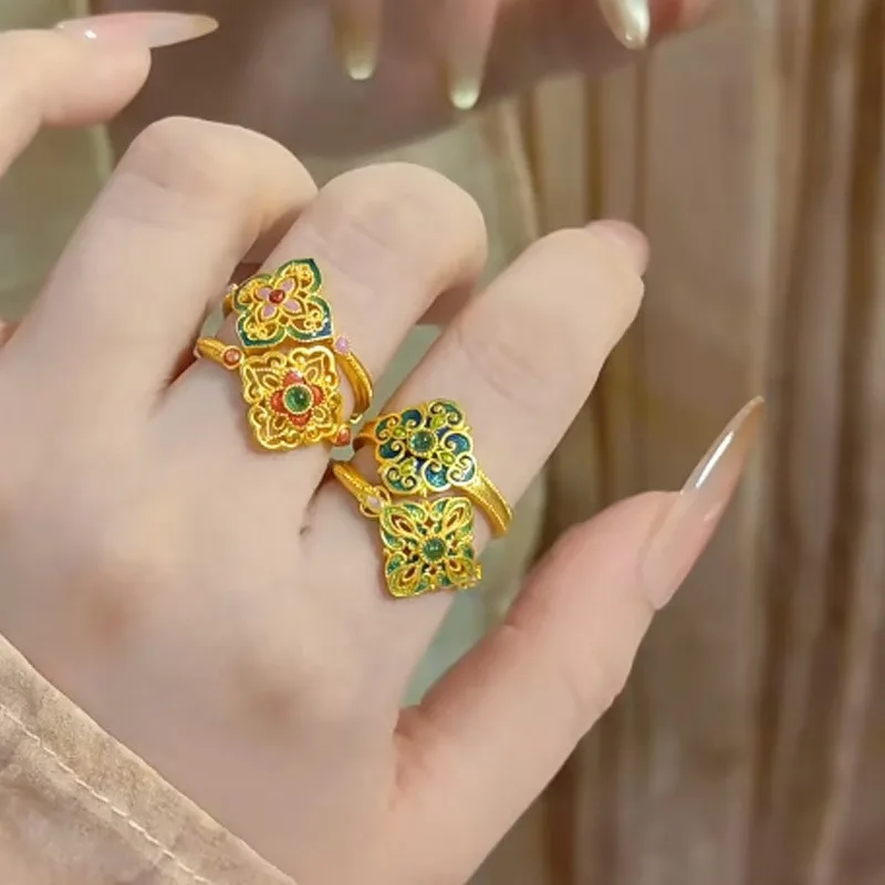 New Chinese Jewelry, Jade Liquid Ring, Small and Exquisite Enamel Jewelry Temperament, Light Luxury and High-end Jewelry, Daily
New Chinese Jewelry, Jade Liquid Ring, Small and Exquisite Enamel Jewelry Temperament, Light Luxury and High-end Jewelry, Daily