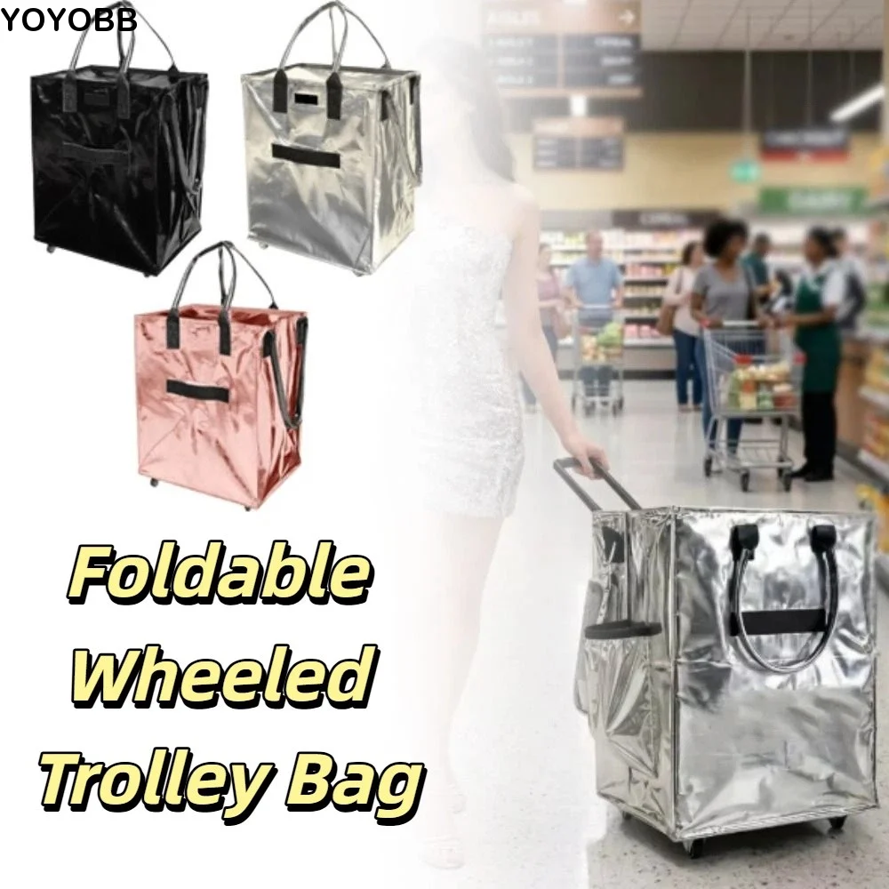 Large Capacity Reusable Grocery Bag Water Proof 4 Wheels Rolling Tote Bag Thickening Trailer Reinforced Handles Travel Bag
Large Capacity Reusable Grocery Bag Water Proof 4 Wheels Rolling Tote Bag Thickening Trailer Reinforced Handles Travel Bag