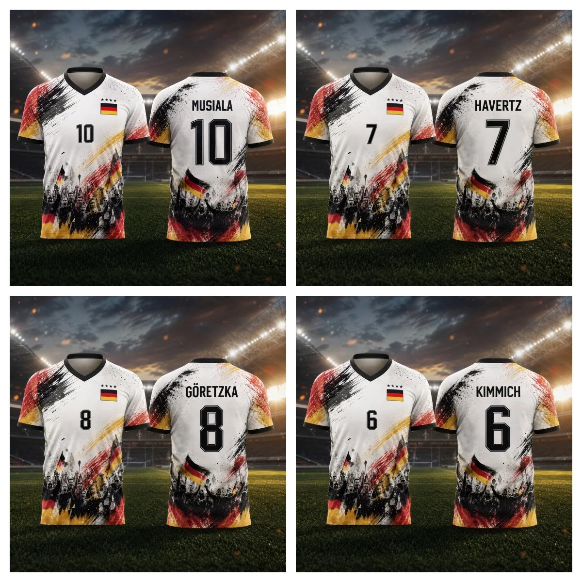 2026 Germany Football Fan Gift KIMMICH No.6 Football Jersey Summer Sports Men's T-Shirt Kid's Clothing Tee Woman Cycling Jersey
2026 Germany Football Fan Gift KIMMICH No.6 Football Jersey Summer Sports Men's T-Shirt Kid's Clothing Tee Woman Cycling Jersey
