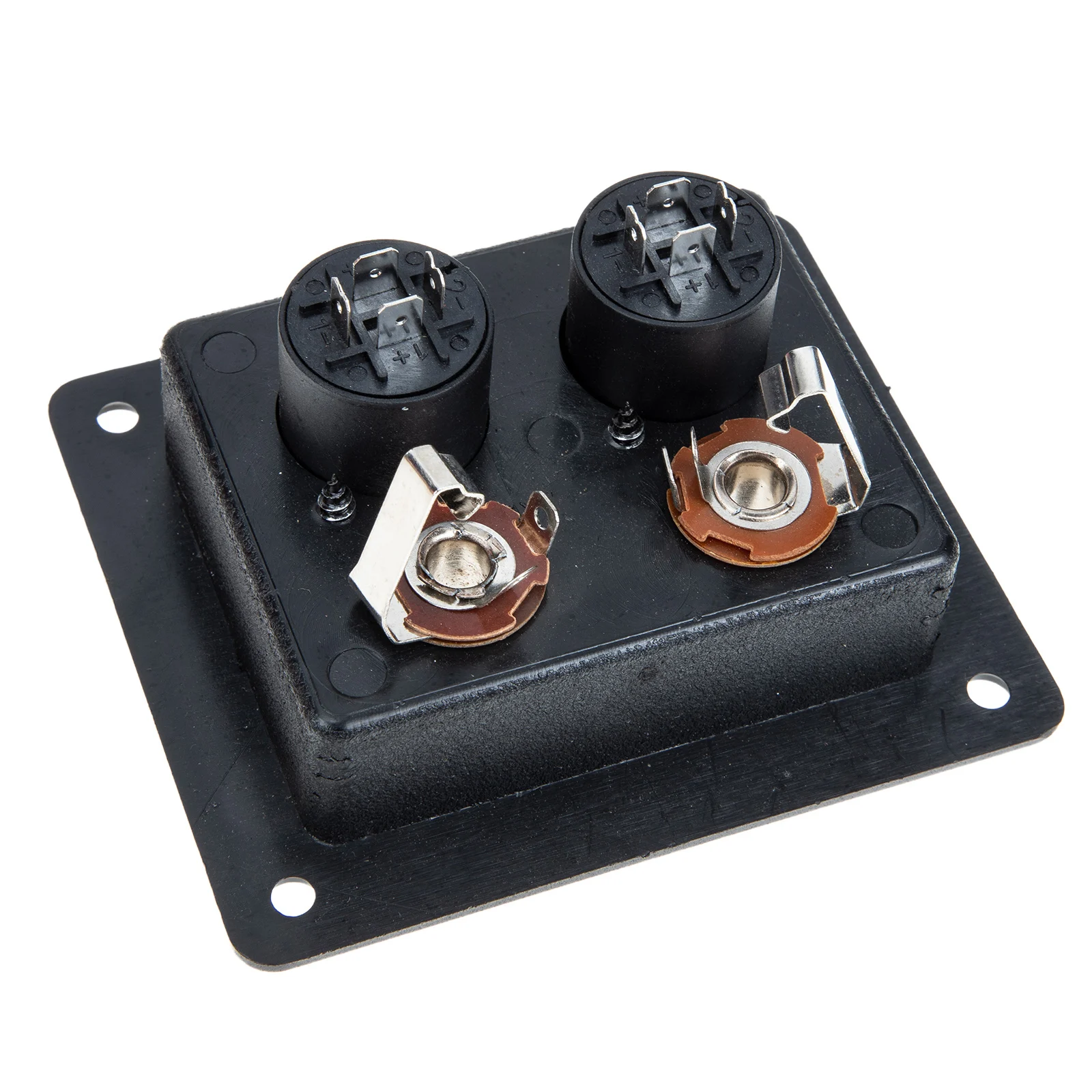 Stage Speaker Wiring Board 80x90mm Black Plastic Terminal Connectors Loudspeaker Subwoofer Box DIY Stereo Use Multifunctional
Stage Speaker Wiring Board 80x90mm Black Plastic Terminal Connectors Loudspeaker Subwoofer Box DIY Stereo Use Multifunctional