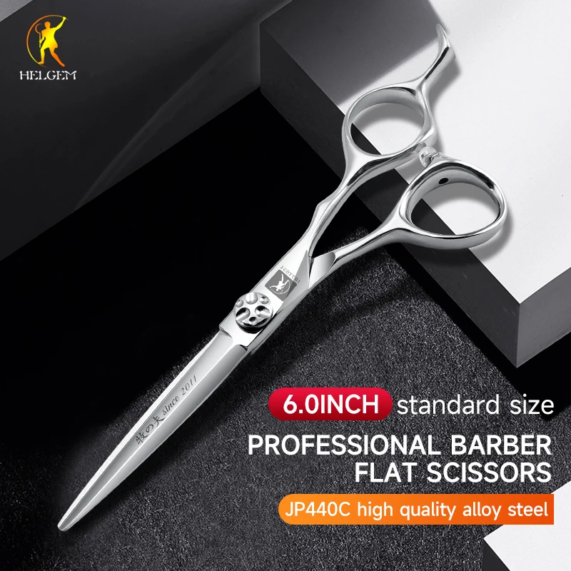 Helgem Professional JP440C 6Inch Baber Flat Scissors with Bearing Screws Hair Trimming Shears for Salon
Helgem Professional JP440C 6Inch Baber Flat Scissors with Bearing Screws Hair Trimming Shears for Salon