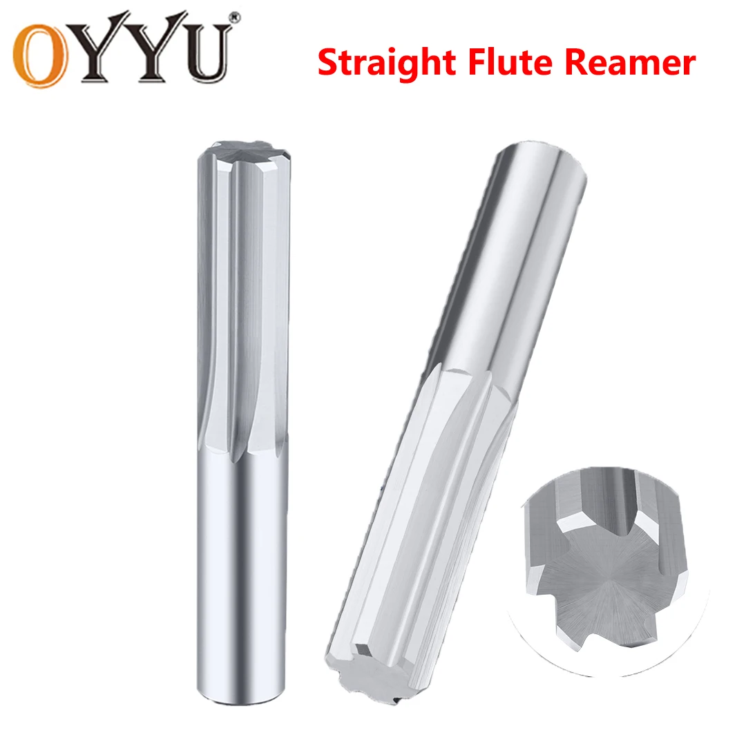 OYYU Metal Steel 1pcs 1.1mm-7.9mm Straight Flute Machine Reamers H7 Carbide Chucking Reamer 4/6 Flutes CNC HRC55 Cutter Tools
OYYU Metal Steel 1pcs 1.1mm-7.9mm Straight Flute Machine Reamers H7 Carbide Chucking Reamer 4/6 Flutes CNC HRC55 Cutter Tools