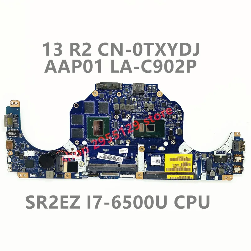 CN-0TXYDJ 0TXYDJ TXYDJ Mainboard For DELL 13 R2 Laptop Motherboard AAP01 LA-C902P W/SR2EZ I7-6500U CPU N16E-GR-A1 100% Tested OK
CN-0TXYDJ 0TXYDJ TXYDJ Mainboard For DELL 13 R2 Laptop Motherboard AAP01 LA-C902P W/SR2EZ I7-6500U CPU N16E-GR-A1 100% Tested OK