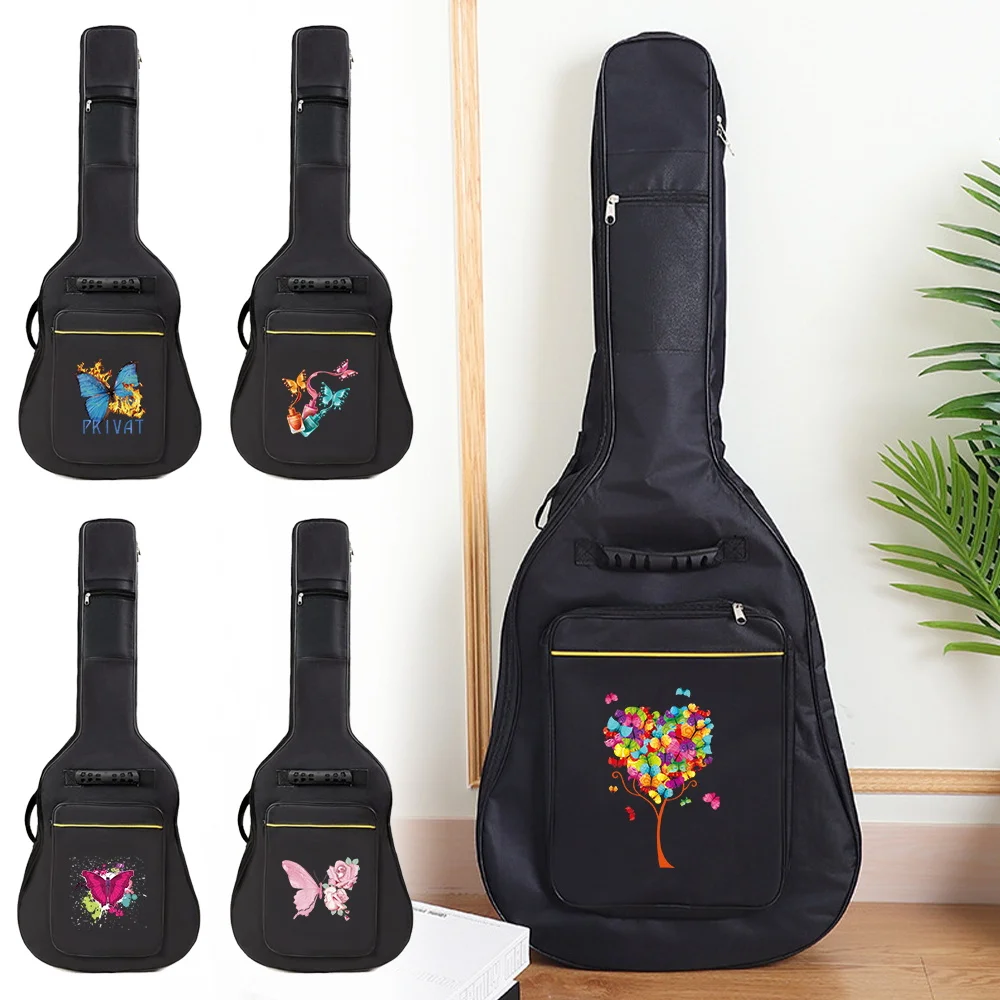 36 Inch~41 Inch Guitar Bag Nylon Double Strap Soft Cushion Guitar Backpack Instrument Tote Bag Butterfly Print Series
36 Inch~41 Inch Guitar Bag Nylon Double Strap Soft Cushion Guitar Backpack Instrument Tote Bag Butterfly Print Series