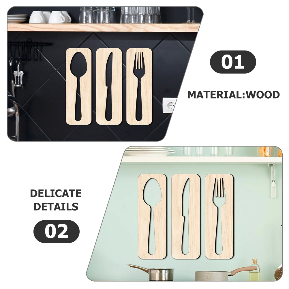 Tableware Knife and Fork Wall Stickers Spoon Decor Farmhouse Home Decoration Household Wooden Signs
Tableware Knife and Fork Wall Stickers Spoon Decor Farmhouse Home Decoration Household Wooden Signs