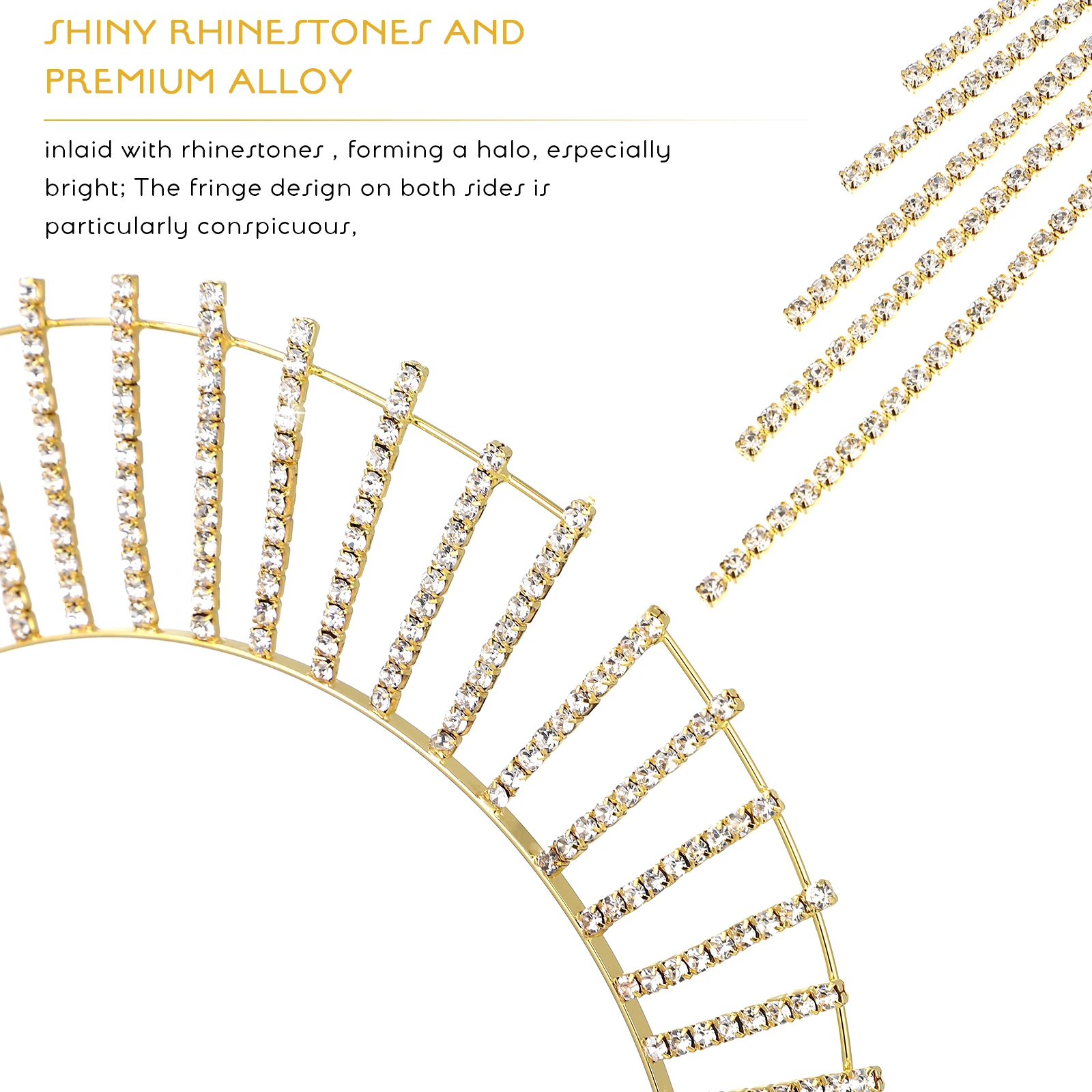 2Pcs Tassel Rhinestones Crown Tiara Headpiece Wedding Party Bride Hair Accessories for Women Goddess Headpiece
2Pcs Tassel Rhinestones Crown Tiara Headpiece Wedding Party Bride Hair Accessories for Women Goddess Headpiece