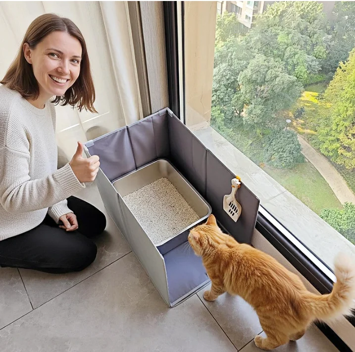 Cat Litter Box Cover Fence Odor Control Dust Proof Sanitary Enclosure Fits Most Cat Litter Boxes
Cat Litter Box Cover Fence Odor Control Dust Proof Sanitary Enclosure Fits Most Cat Litter Boxes
