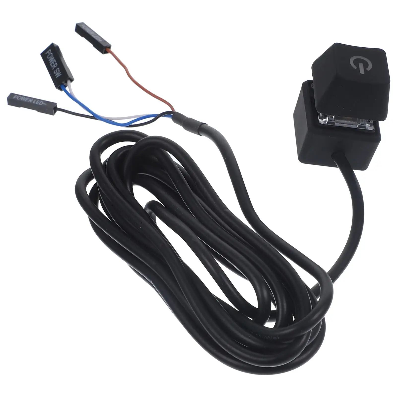 Power On Button 1.65M Computer Host Desktop Accessories Metal Copper Pin LED Indicator Remote PC Power Control
Power On Button 1.65M Computer Host Desktop Accessories Metal Copper Pin LED Indicator Remote PC Power Control