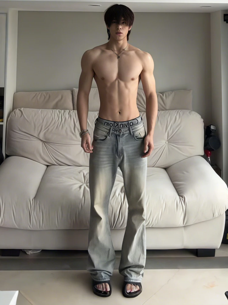 Мужские джинсы в американском ретро-стиле, желтые, из глиняной ткани, прямого кроя, в стиле CleanFit, рабочая одежда, уличная версия, с легким расклешением, молодежная одежда
Мужские джинсы в американском ретро-стиле, желтые, из глиняной ткани, прямого кроя, в стиле CleanFit, рабочая одежда, уличная версия, с легким расклешением, молодежная одежда