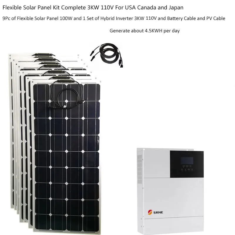 Solar Kit Complete 3000W 220V 110V Battery Charger Solar Panel 100W Hybrid Inverter Off Grid System Camping Car Caravan Boat RV
Solar Kit Complete 3000W 220V 110V Battery Charger Solar Panel 100W Hybrid Inverter Off Grid System Camping Car Caravan Boat RV