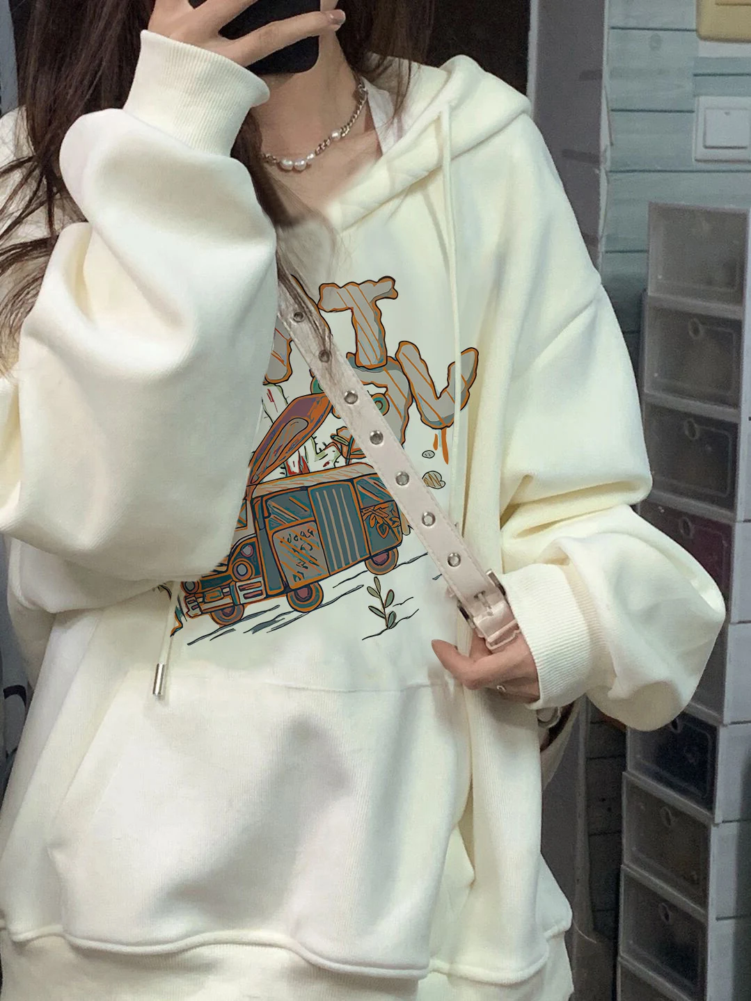 Korean Style Fleece Lined Hoodie Women's Thickened Casual Chic Sweatshirt Winter Outerwear Large Size Cotton Polyester Blend
Korean Style Fleece Lined Hoodie Women's Thickened Casual Chic Sweatshirt Winter Outerwear Large Size Cotton Polyester Blend