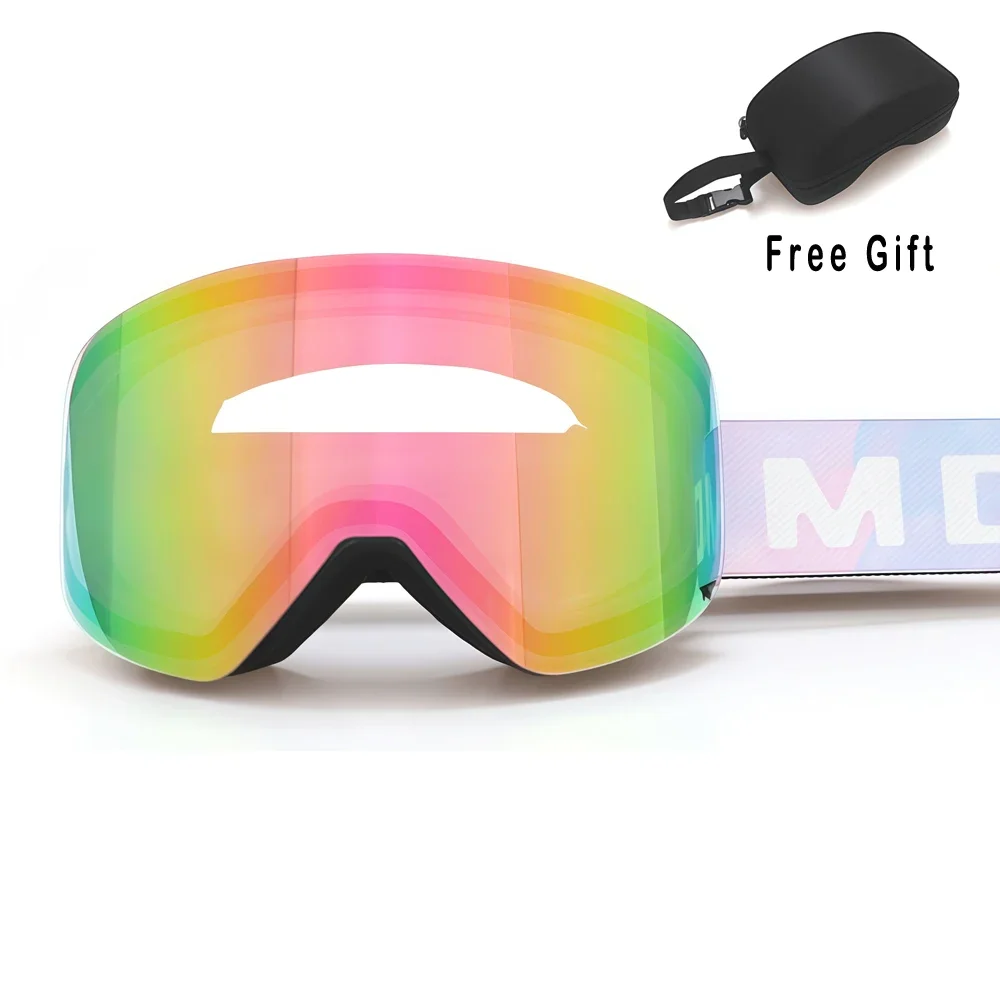 Magnetic MX Snowboard Goggles Men Women Anti-Fog Ski Goggles Double Layer HD UV400 REVO Coating For Adult Skiing Hiking Training
Magnetic MX Snowboard Goggles Men Women Anti-Fog Ski Goggles Double Layer HD UV400 REVO Coating For Adult Skiing Hiking Training