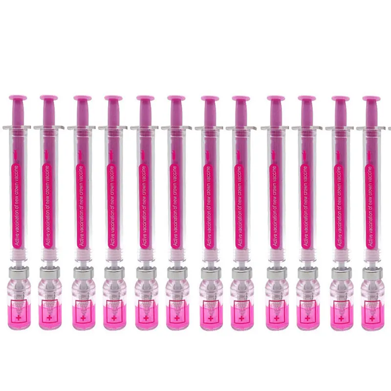 12Pcs Simulation Syringe Gel Pen Vaccine Shaped neutral pens Syringe Black Ink 0.5mm Signature Pens Vaccine Pen
12Pcs Simulation Syringe Gel Pen Vaccine Shaped neutral pens Syringe Black Ink 0.5mm Signature Pens Vaccine Pen