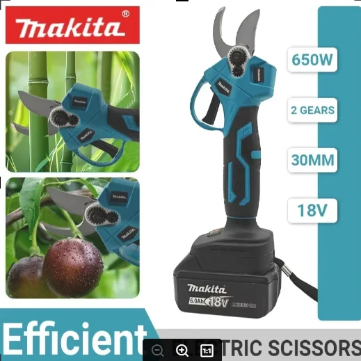 Аккумуляторные профессиональные ножницы-секаторы Makita 18В для электриков, беспроводные инструменты для обрезки, садовый секатор 2025
Аккумуляторные профессиональные ножницы-секаторы Makita 18В для электриков, беспроводные инструменты для обрезки, садовый секатор 2025