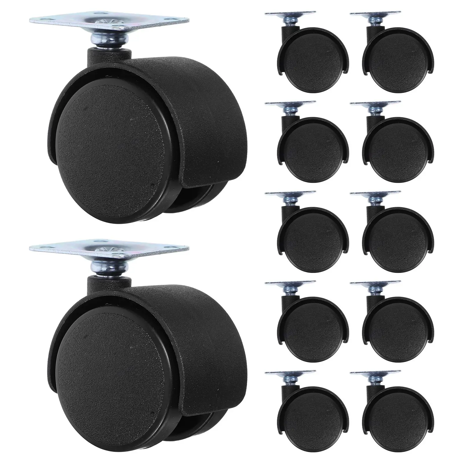 12 Pcs Furniture Swivel Casters Luggage Wheels Replacement Office Chair Parts Leg Nylon
12 Pcs Furniture Swivel Casters Luggage Wheels Replacement Office Chair Parts Leg Nylon