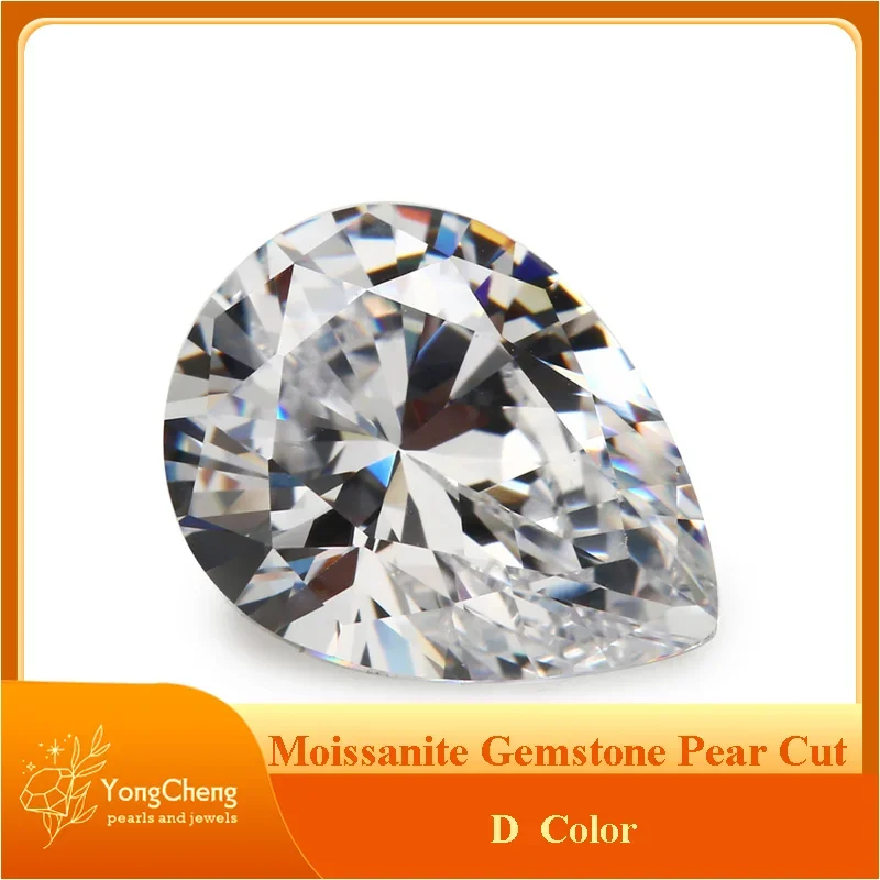 Moissanite Loose Stone Pear Cut Top D VVS1 Advanced Jewelry Rings Earring Material Pass Diamond Tester With GRA Certificate
Moissanite Loose Stone Pear Cut Top D VVS1 Advanced Jewelry Rings Earring Material Pass Diamond Tester With GRA Certificate