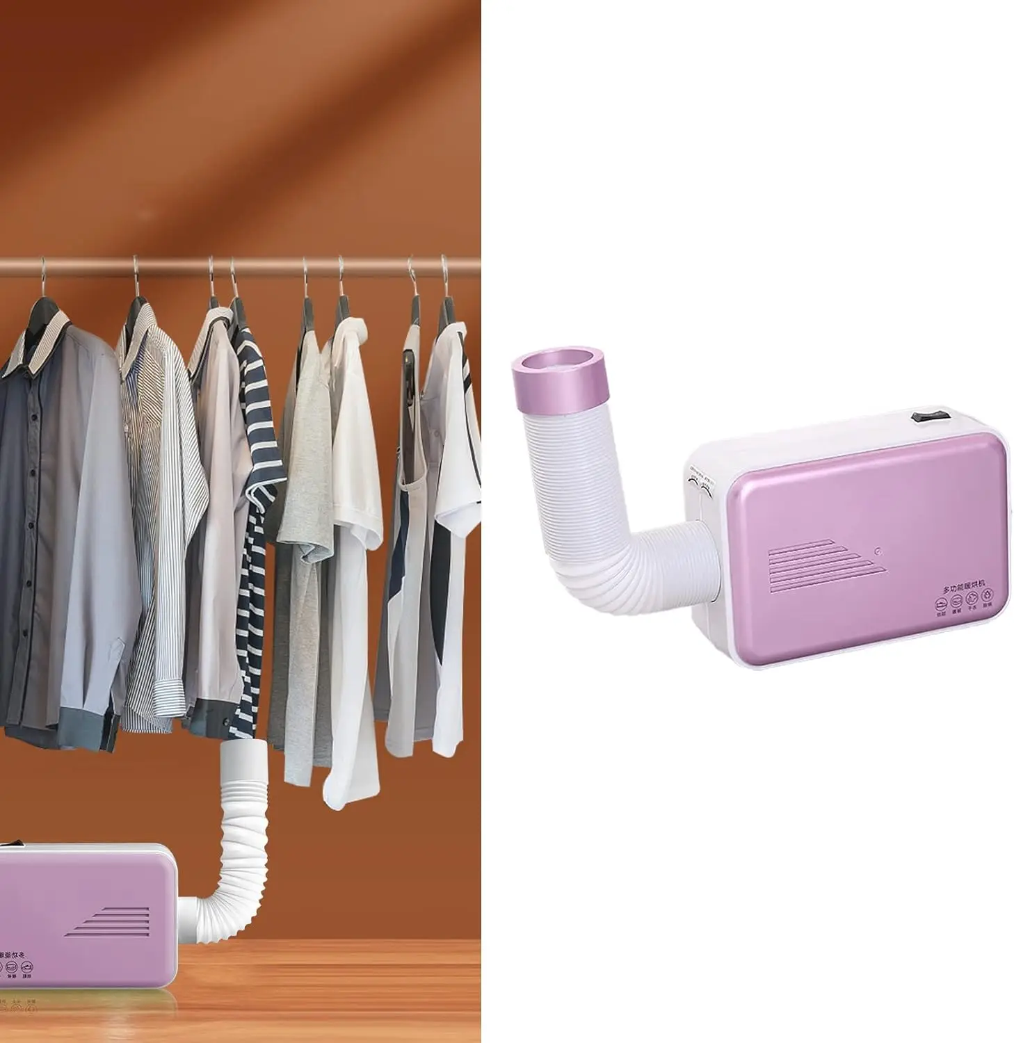 Portable 600W Clothes Dryer, Compact Electric Shoe & Laundry Dryer for Home, Apartment, Hotel (EU Plug)
Portable 600W Clothes Dryer, Compact Electric Shoe & Laundry Dryer for Home, Apartment, Hotel (EU Plug)