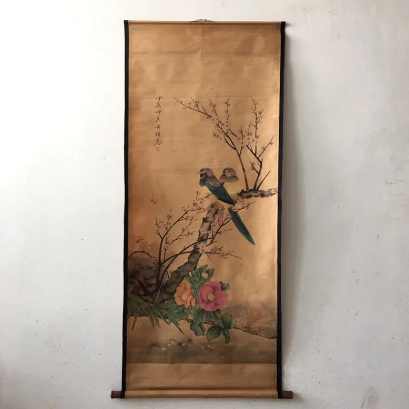 Wholesale Ancient Factory Calligraphy and Painting for Hallway, Old Office, Living Room, Double Bird Scroll Painting
Wholesale Ancient Factory Calligraphy and Painting for Hallway, Old Office, Living Room, Double Bird Scroll Painting