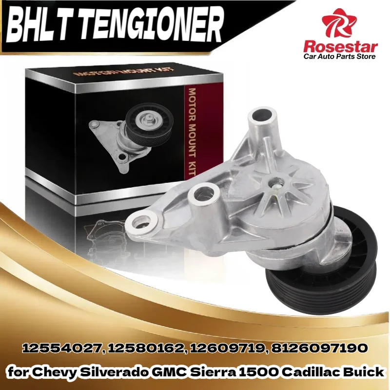For Chevy Silverado GMC Sierra 1500 Belt Tensioner Assembly with Pulley 12554027 12580162 12609719
For Chevy Silverado GMC Sierra 1500 Belt Tensioner Assembly with Pulley 12554027 12580162 12609719