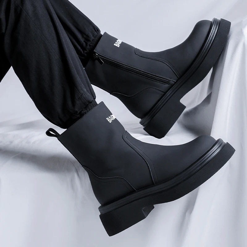 Men High Top Boots PU Thick Sole Round Toe Comfortable Casual Men Boots
Men High Top Boots PU Thick Sole Round Toe Comfortable Casual Men Boots