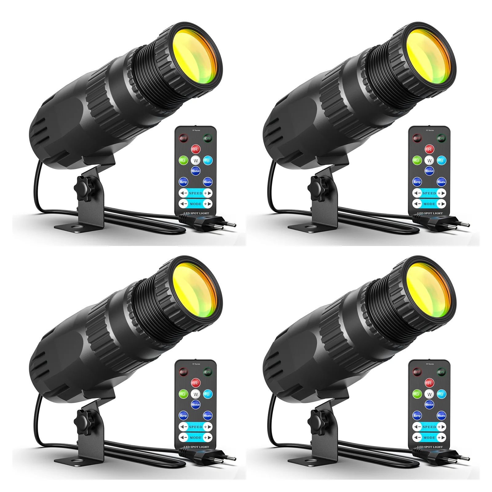 Yiflamefly 4Pcs 10W LED Pinspot Stage Light RGBW Manual Focus Mini Pinspot Light For DJ Disco Wedding Party Bar Club Show
Yiflamefly 4Pcs 10W LED Pinspot Stage Light RGBW Manual Focus Mini Pinspot Light For DJ Disco Wedding Party Bar Club Show