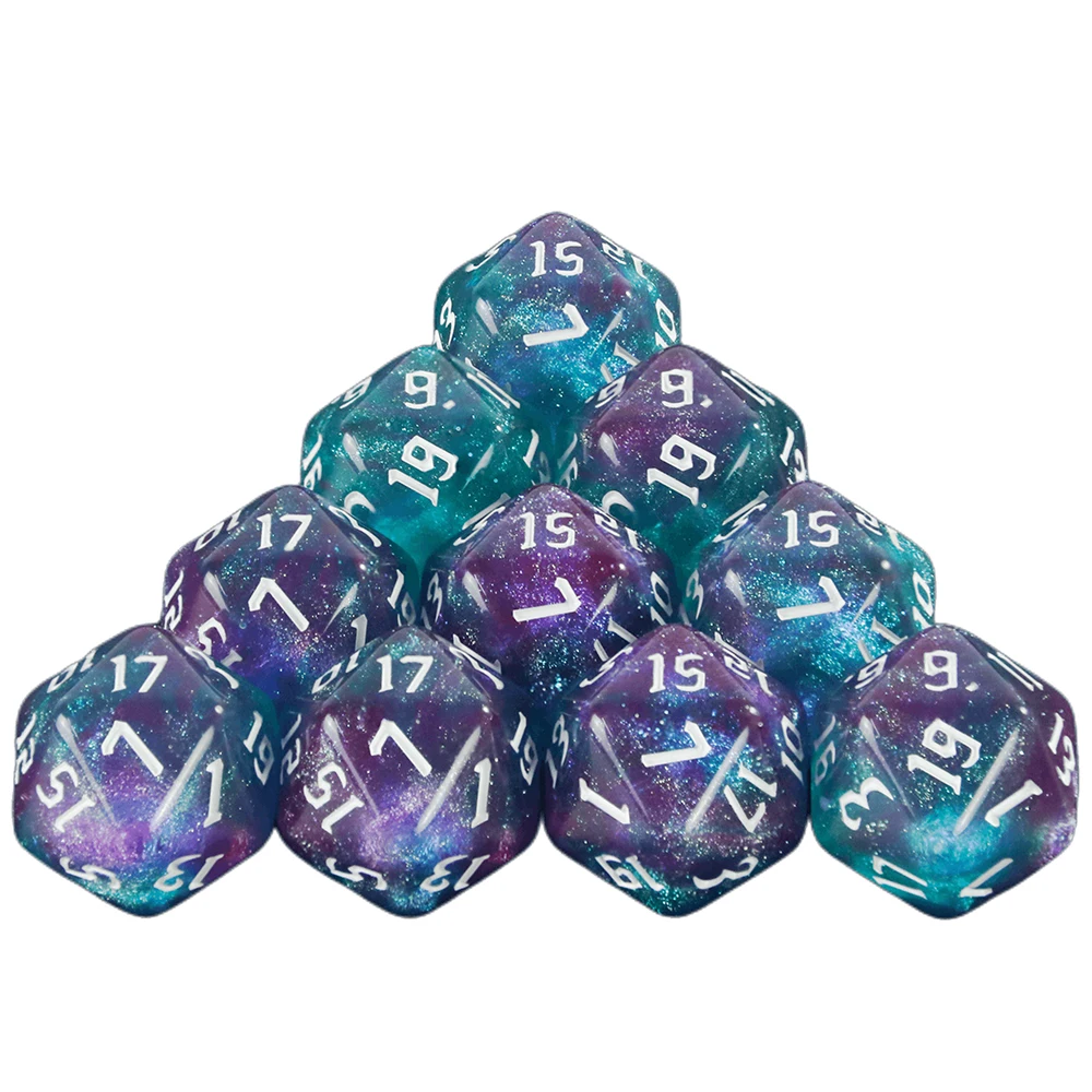Набор кубиков D20, 10 шт., игральные кости DND RPG для DND, ролевая игра, покерная игра 
Набор кубиков D20, 10 шт., игральные кости DND RPG для DND, ролевая игра, покерная игра