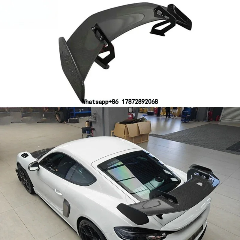 For 718 Cayman Boxster 981 982 Dry Carbon Fiber GT4RS Style Rear Wing Spoiler Lip Wings Car Accessories Aerodynamic Kit
For 718 Cayman Boxster 981 982 Dry Carbon Fiber GT4RS Style Rear Wing Spoiler Lip Wings Car Accessories Aerodynamic Kit