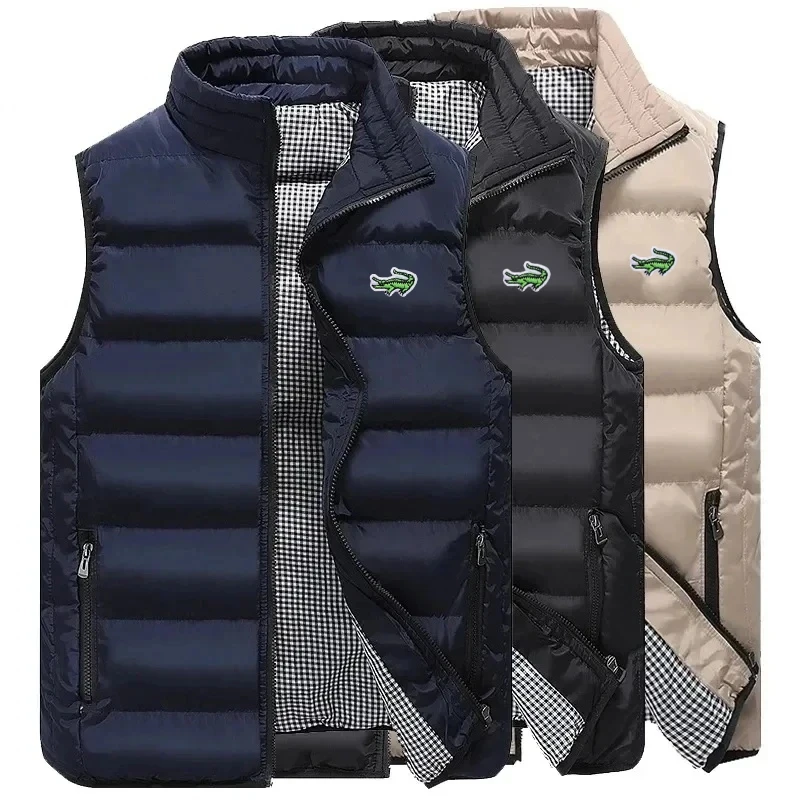 Men's autumn and winter high-quality embroidered logo vest jacket, casual, fashionable, comfortable sleeveless jacket
Men's autumn and winter high-quality embroidered logo vest jacket, casual, fashionable, comfortable sleeveless jacket