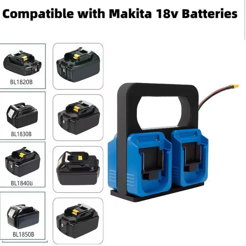 Battery Expander Basket w/XT60 Adapter port for Makita 18V 4 Slot Battery Caddy Carrying Case Battery Holder
Battery Expander Basket w/XT60 Adapter port for Makita 18V 4 Slot Battery Caddy Carrying Case Battery Holder