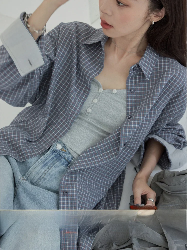 VNOOK женский клетчатый цветной топ с манжетами и воротником-стойкой, свободный крой, длинный топ из смеси хлопка и полиэстера VNOOK
VNOOK женский клетчатый цветной топ с манжетами и воротником-стойкой, свободный крой, длинный топ из смеси хлопка и полиэстера VNOOK