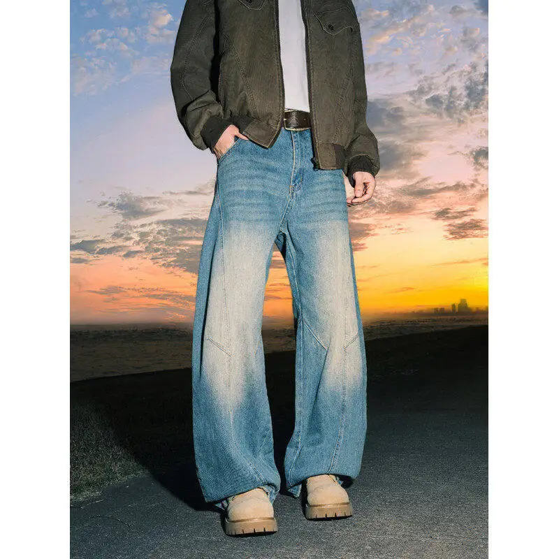 NECOYEP American Retro Knife Jeans Men's Loose Straight Leg Wide Leg Pants Women's Casual Faion Denim Jeans
NECOYEP American Retro Knife Jeans Men's Loose Straight Leg Wide Leg Pants Women's Casual Faion Denim Jeans