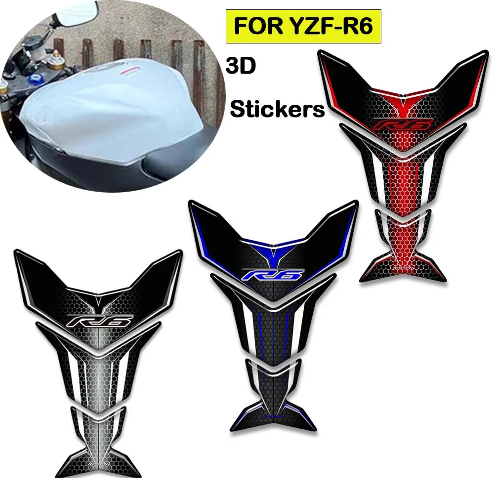 For YAMAHA YZF-R6 YZF R6 YZFR6 Motorcycle Tank Pad Grips Gas Fuel Oil Kit Knee Fairing Stickers Decals Protector
For YAMAHA YZF-R6 YZF R6 YZFR6 Motorcycle Tank Pad Grips Gas Fuel Oil Kit Knee Fairing Stickers Decals Protector