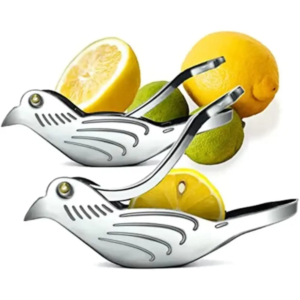 Multifunctional Hand Pressed Bird Shape Lemon Clip Manual Round 304 Stainless Steel Fruit Juicer Metal Orange Squeezer Citrus 
Multifunctional Hand Pressed Bird Shape Lemon Clip Manual Round 304 Stainless Steel Fruit Juicer Metal Orange Squeezer Citrus