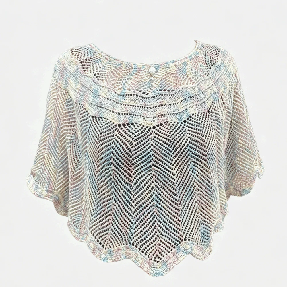 Pullover Style Crochet Shawl Detachable Collars Vintage Hollow Out Shawl Solid Color Lace Knitted Beach Cover-up Summer
Pullover Style Crochet Shawl Detachable Collars Vintage Hollow Out Shawl Solid Color Lace Knitted Beach Cover-up Summer