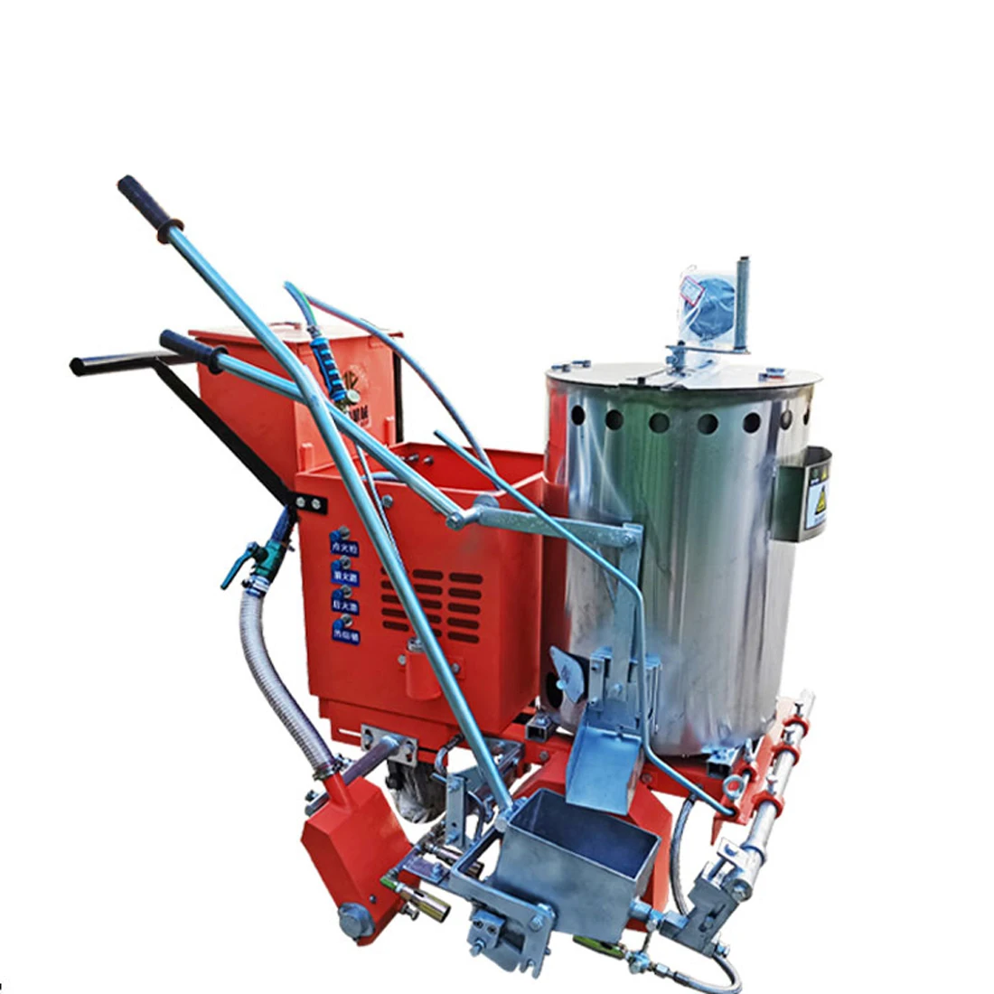 Hot-melt marking machine hand-push parking space marking cold spray road painting road paint
Hot-melt marking machine hand-push parking space marking cold spray road painting road paint