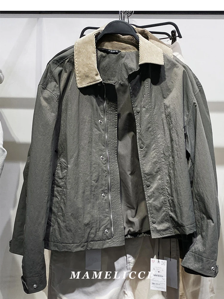 MAMELICCE Original design Spring New Men's Crease-Tech Fabric Jacket with Piped Collar and Casual coats Men's clothing
MAMELICCE Original design Spring New Men's Crease-Tech Fabric Jacket with Piped Collar and Casual coats Men's clothing