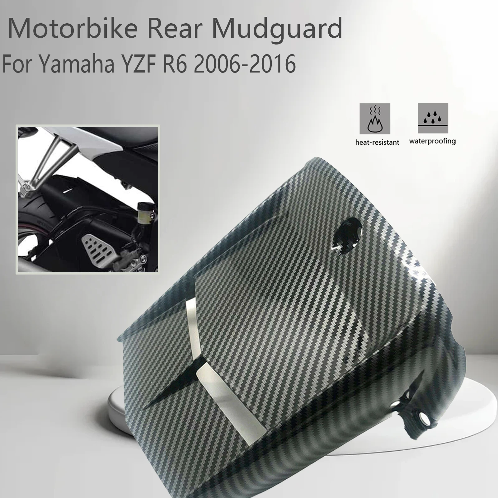 YZF R6 Motorcycle Rear Wheel Hugger Fender Mudguard Mud Splash Guard For Yamaha YZFR6 2006-2016 2009 2010 2017 Accessories
YZF R6 Motorcycle Rear Wheel Hugger Fender Mudguard Mud Splash Guard For Yamaha YZFR6 2006-2016 2009 2010 2017 Accessories