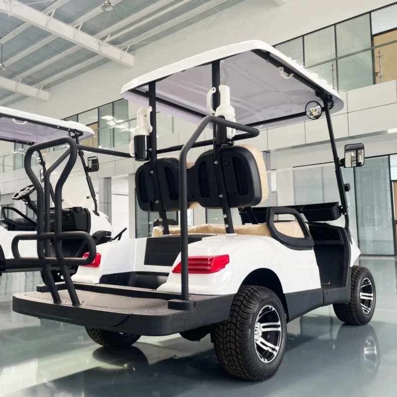Off-Road Electric Golf Cart 4-Wheel Lithium Battery Sightseeing Club Car Black Upholstered Seat Bumper Bluetooth Speakers
Off-Road Electric Golf Cart 4-Wheel Lithium Battery Sightseeing Club Car Black Upholstered Seat Bumper Bluetooth Speakers