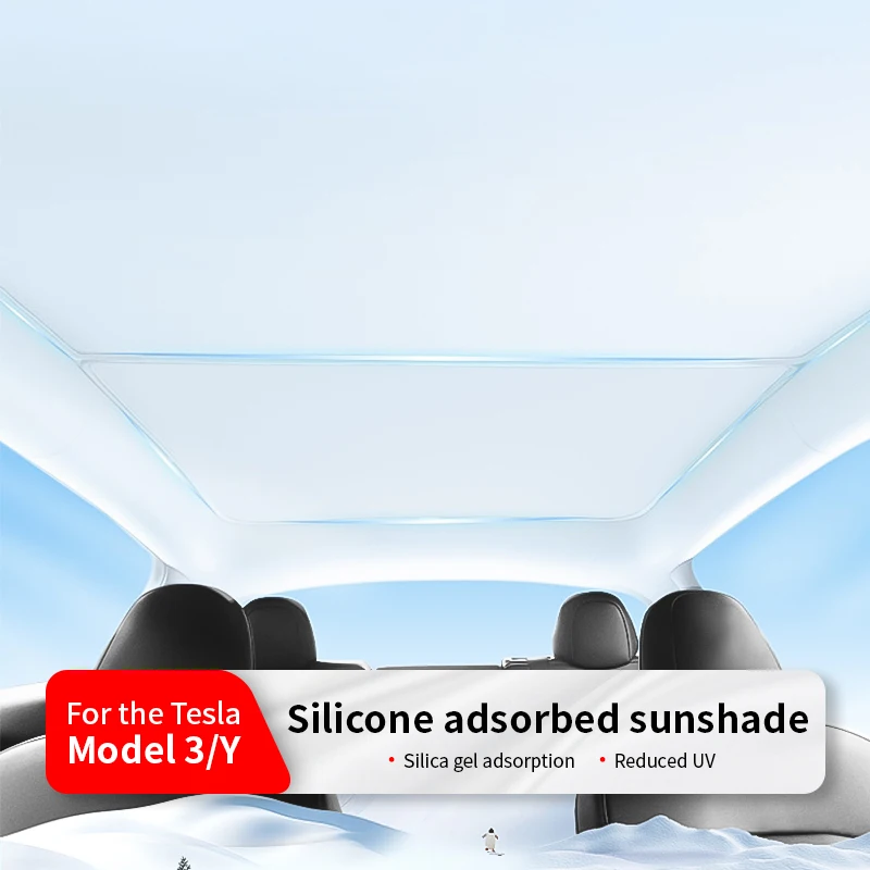 Clip-on Glass Roof Sunshade for Tesla Model 3 Highland (2024-2025), Ice Crystal Fabric Skylight Sun Visor
Clip-on Glass Roof Sunshade for Tesla Model 3 Highland (2024-2025), Ice Crystal Fabric Skylight Sun Visor