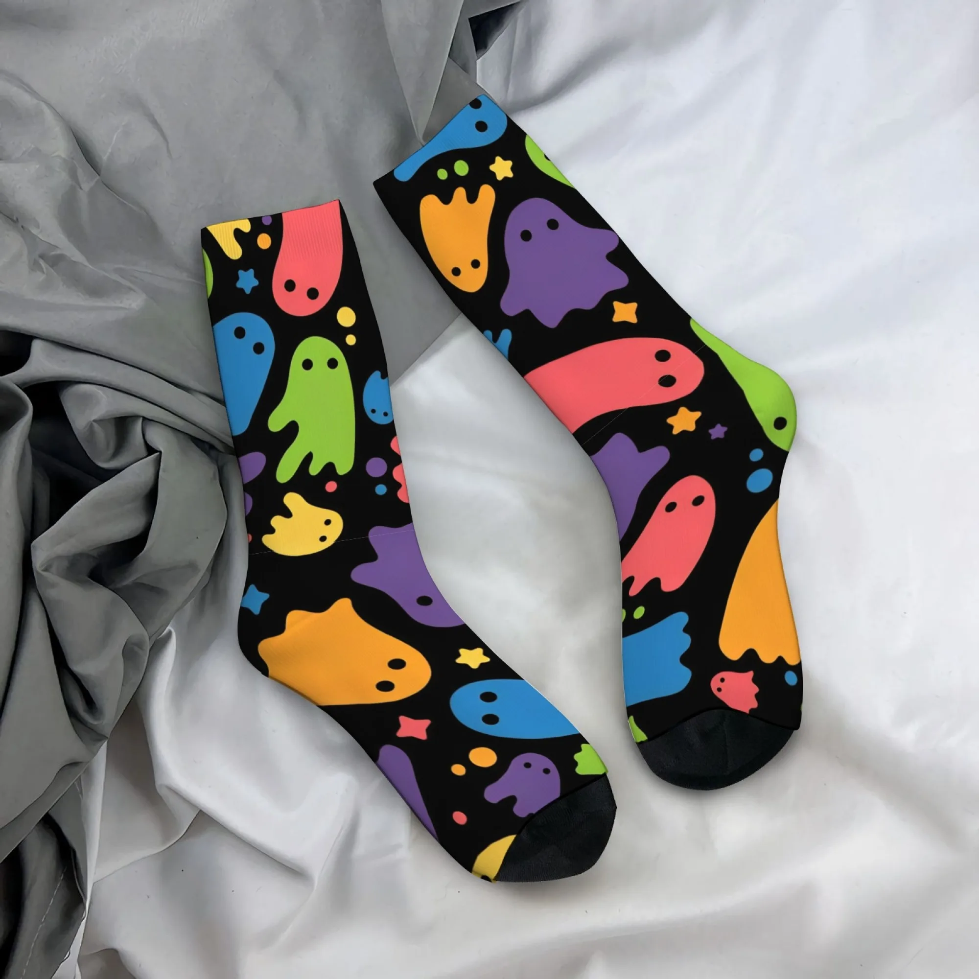 Cartoon Rainbow Ghost Theme Men's Mid-Calf Socks Retro Cute Harajuku Style Socks Skin-Friendly Soft and Durable Socks Gift
Cartoon Rainbow Ghost Theme Men's Mid-Calf Socks Retro Cute Harajuku Style Socks Skin-Friendly Soft and Durable Socks Gift