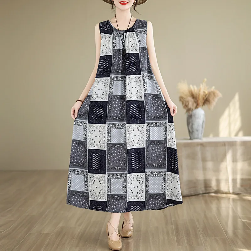Spring and Summer New Light Luxury High-end Cotton Silk Dress Is Popular This Year It Looks Great and Beautiful Long Skirt
Spring and Summer New Light Luxury High-end Cotton Silk Dress Is Popular This Year It Looks Great and Beautiful Long Skirt
