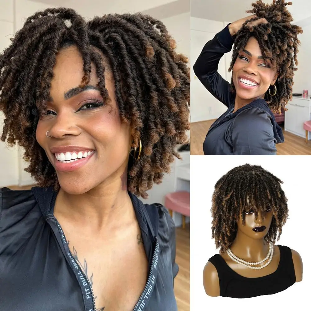 Женский парик с афро-дредами и кудрями, с челкой, пушистый, естественного вида, из термостойкого волокна, короткий, синтетический, для женщин
Женский парик с афро-дредами и кудрями, с челкой, пушистый, естественного вида, из термостойкого волокна, короткий, синтетический, для женщин
