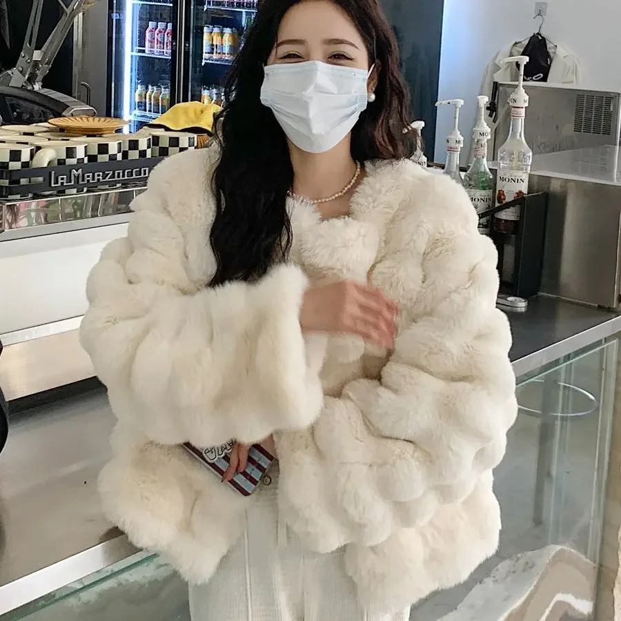 Y2k Streetwear Jacket Work Elegant Outerwear Autumn Winter Women Faux Fur Short Coats Jackets Round Neck Coat Thick Warm
Y2k Streetwear Jacket Work Elegant Outerwear Autumn Winter Women Faux Fur Short Coats Jackets Round Neck Coat Thick Warm